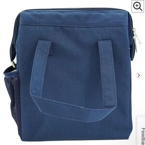 NWOT Navy Blue Canvas Lunch Tote Bag
